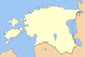 Map showing the location of Matsalu National Park