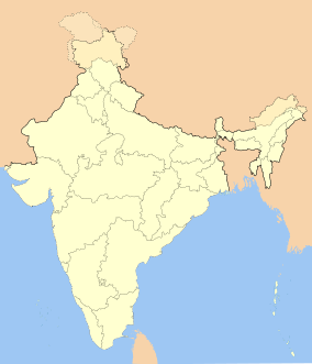 Map showing the location of Mount Abu Wildlife Sanctuary