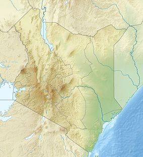 Map showing the location of Marsabit National Reserve