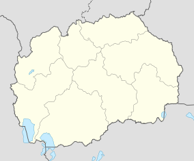 Map showing the location of Mavrovo National Park