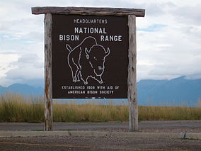 Map showing the location of National Bison Range