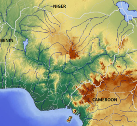 Map showing the location of Old Oyo National Park