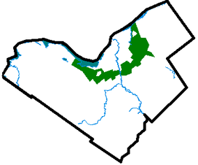 Map showing the location of (Ottawa) Greenbelt