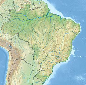 Map showing the location of Tumucumaque National Park