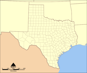 Map showing the location of Lake Mineral Wells State Park & Trailway