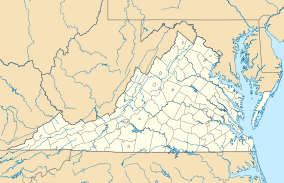 Map showing the location of Clover Hollow Natural Area Preserve