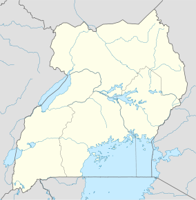 Map showing the location of Mgahinga Gorilla National Park