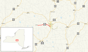 NY 319 extended from the hamlet of Preston, where it met three local roads, to the city of Norwich, where it intersected NY 12. It did not intersect any other state routes.