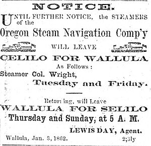 1863 newspaper advertisement for steamer Colonel Wright.jpg