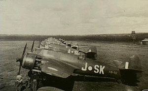 No. 93 Squadron Beaufighter aircraft at Kingaroy, Queensland in 1945