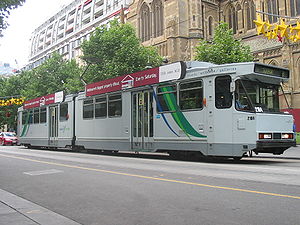 Tram 8 on Swanston Street