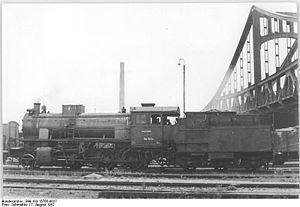 No. 54 1554, an ex-Bavarian G 3/4 H, on 7 August 1952