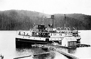 Cheslakee (steamship) at Powell River BC 1912.jpg