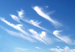 Cirrus uncinus cloud