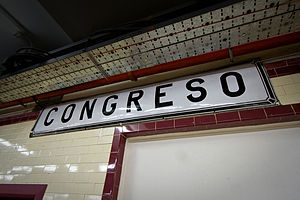 Congreso - Subterráneo de Buenos Aires - Cartel.jpg