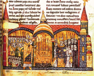 The consecration of Cluny III by Pope Urban II.[1]
