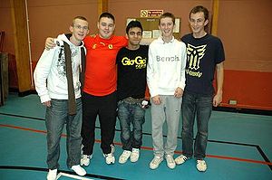 From Left: Andy Fearn, Martin Allsopp, Shloke Anand, Tom Measham and Jamie Sismey