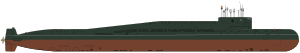 A Delta III class submarine