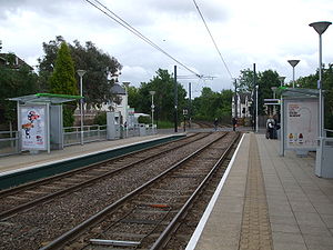 Dundonald Road tramstop look east.JPG