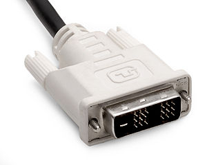 A male DVI-D (single link) connector