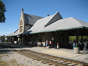 Dwight Il Dwight Chicago and Alton Railroad Depot3.JPG