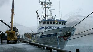 FV Northwestern docked at the Trident shore plant in Akutan, Alaska.jpg