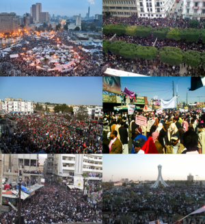 Collage for MENA protests