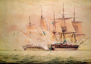 John Christian Schetky, Boarding the Chesapeake (19th century).jpg