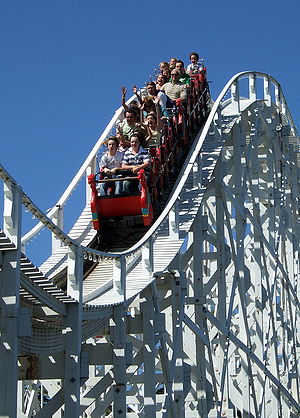 Luna Park Melbourne rollercoaster