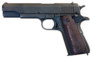 M1911A1 pistol manufactured by Remington Rand