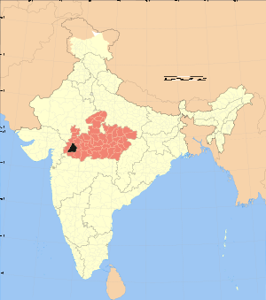 Madhya Pradesh district location map Dhar.svg