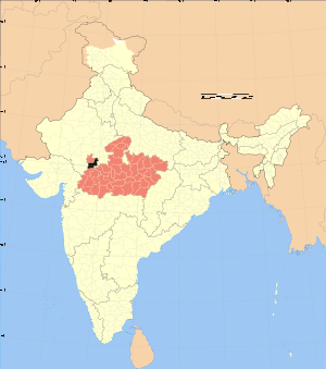 Madhya Pradesh district location map Mandsaur.svg