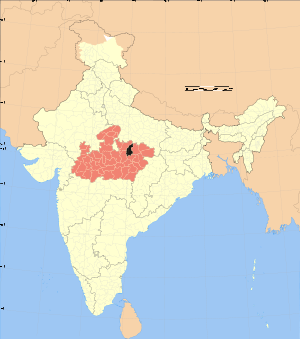 Madhya Pradesh district location map Panna.svg