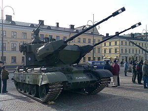 Finnischer ItPsv-90-Flugabwehrpanzer