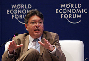 Dr. Cárdenas at the World Economic Forum in 2010