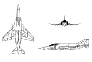 3-side view of the F-4E/F.