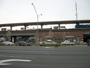 Merrick LIRR Station from Sunrise Highway.JPG