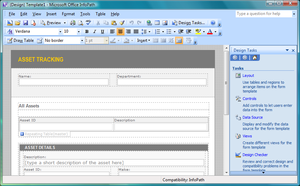 Microsoft Office InfoPath Screenshot