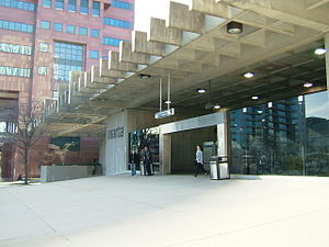 Midtown MARTA Station - Peachtree Place entrance.jpg