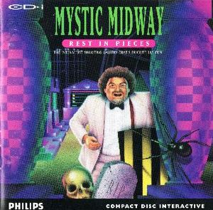The CD-i cover of Mystic Midway: Rest in Pieces