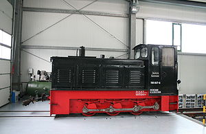 Diesellok 199 007 Type Ns 4 in Jöhstadt 02.01.09