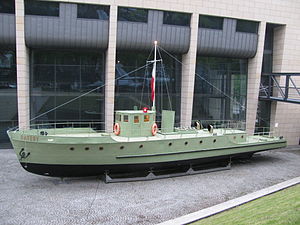 ORP Batory on display outside the Gdynia museum