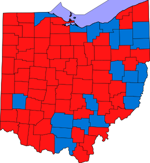 Ohio Governor Election Results by County, 1998.svg
