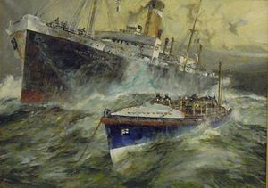 Oil Painting of the Monte Nevoso, Lifeboat Museum 13 February 2010.JPG