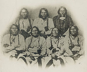 Portrait of Black Kettle or Moke-Tao-To? and Delegation Of Cheyenne and Arapaho Chiefs 28 SEP 1864.jpg