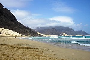 The island of São Vicente, Cape Verde