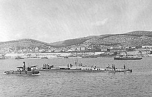 An Austro-Hungarian wartime postcard of the submarine in Austro-Hungarian Navy service as SM U-14.