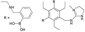 Receptor for selectively binding tannines