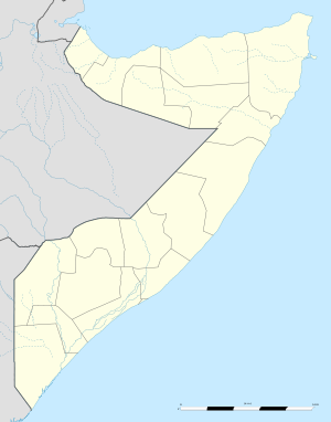 Mindigale is located in Somalia