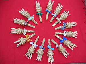 Cambridgeshire handbells in wheat straw